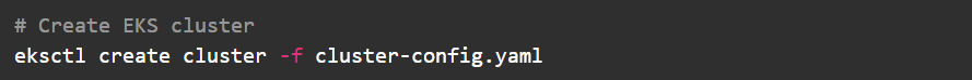 Create Amazon EKS cluster using eksctl with custom cluster-config.yaml for Cilium CNI setup